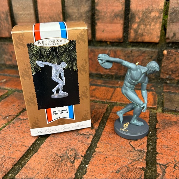 VINTAGE HALLMARK “Olympic Triumph” 1996 OLYMPIC 100 Ornament/Keepsake New in Box - Picture 1 of 6